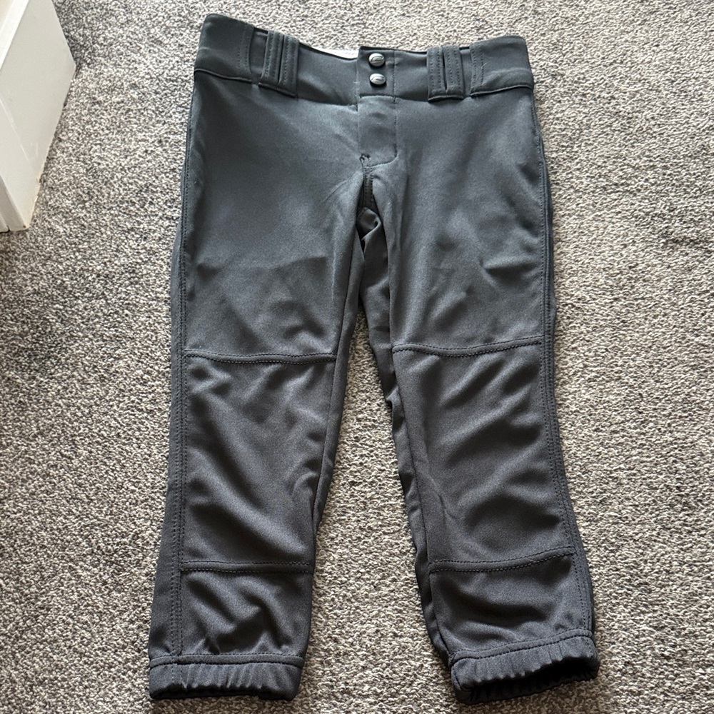 Champro Girls Softball Pants Black Size S Youth T-Ball Fastpitch NWT